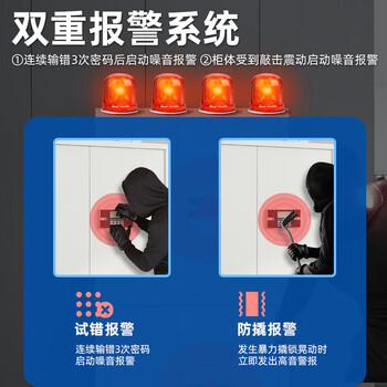 丰龙保密柜文件柜智能密码锁档案柜办公资料铁皮柜凭证柜分双节带抽