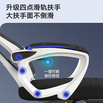 奈高人体工学椅电脑椅电竞椅办公椅家用学习椅可躺逍遥转椅