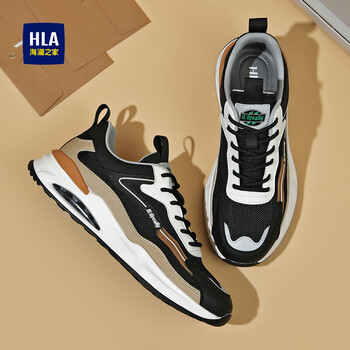 鞋厚底气垫老爹鞋软底网面鞋男士轻便跑步鞋 黑色 40【图片 价格 品牌