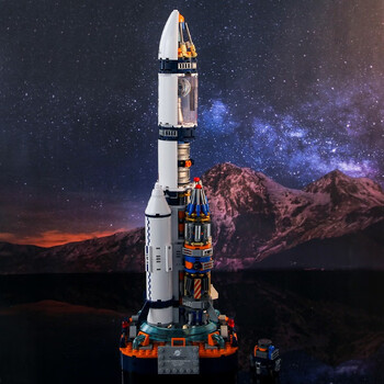 乐高(lego)积木 火箭中国航空神舟十二号航天飞机儿童模型宇航员拼装