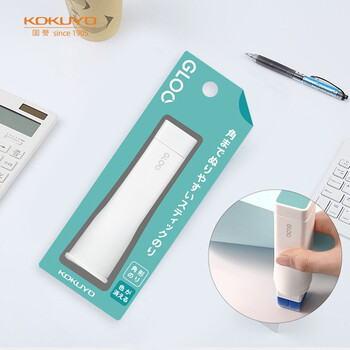 国誉(KOKUYO)【日本文具大赏】进口GLOO变色固体胶棒直角胶M号蓝色胶体单个装 22g TA-G312-1P 国誉(KOKUYO)【日本文具大赏】进口GLOO变色固体胶棒直角胶M号蓝色胶体单个装 22g TA-G312-1P