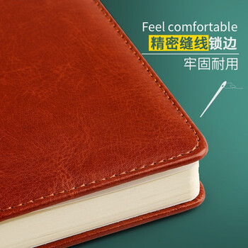 递乐 A6随身手账本/笔记本定制文具/记事本/会议记录本子商务办公用品136页 4314-A6黑色