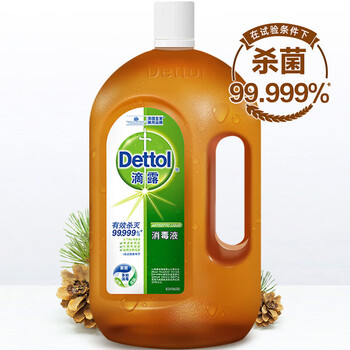 滴露（Dettol）消毒液1.2L*2瓶 杀菌除螨 儿童内衣 家居室内 宠物环境消毒