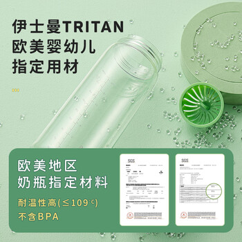 物生物水杯女士tritan塑料杯夏季大容量高颜值泡茶随手杯学生杯子水壶