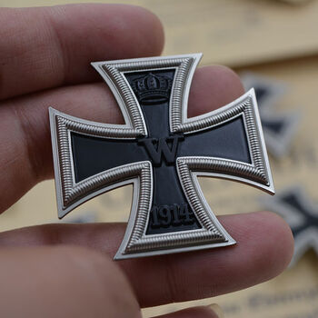 德国权力之鹰鹰徽铁十字胸针雄鹰徽章 胸章胸针 1914一铁(刺马钉)