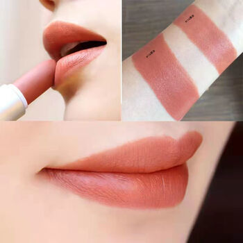 适合黄皮素颜自然淡色浅色口红学生党显白裸色滋润橘粉色孕v妇唇膏