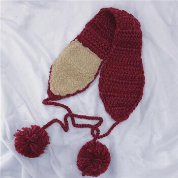 针织耳罩复古系带毛线耳罩秋冬季可爱护耳针织耳包保暖耳暖耳套女