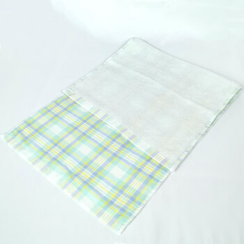 鲁凤来. 毛巾 家用棉质柔软棉纱毛巾经典网格纹洗脸面巾 75*35cm 两条装