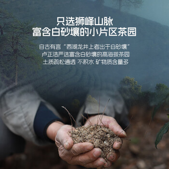卢正浩绿茶狮峰西湖龙井精品50g2026新茶明前茶叶礼盒端午送礼源头直发