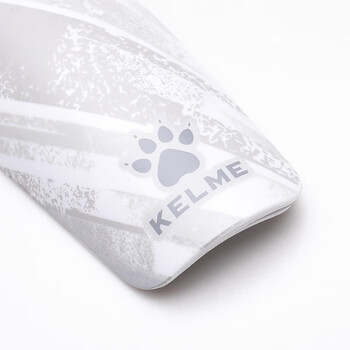 卡尔美（KELME）足球护腿板比赛训练护小腿减震加厚插板专业护具 白灰 M