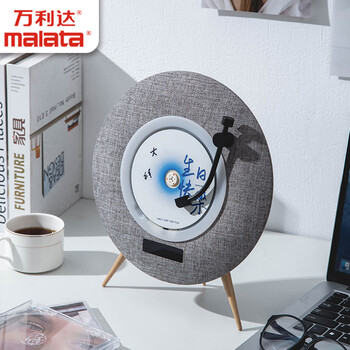 万利达（Malata）SG1882一体式CD机CD播放机唱片机造型音响cd机 桌面音响颜值复古音响灰色