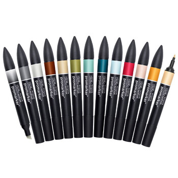 温莎牛顿【弗洛伊德同品牌】双头马克笔专业绘图马克笔建筑套24色水彩笔 温莎牛顿【弗洛伊德同品牌】双头马克笔专业绘图马克笔建筑套24色水彩笔