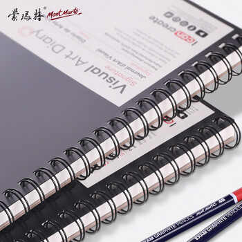 蒙玛特(Mont Marte)a5素描本 素描纸加厚速写本儿童手绘画画本 硬面空白本线圈彩铅本画纸MSB0004 速写 马克笔绘画