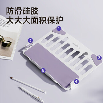 Brateck北弧 笔记本支架 机械臂 显示器支架 笔记本电脑支架桌面夹式底座 屏幕升降增高托架 E350白+APE40