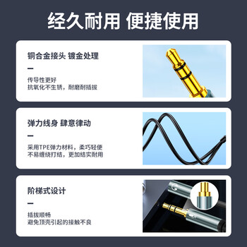 星晗 耳机麦克风二合一转接线 0.32米  3.5mm美标耳机一分二转接头 耳机二合一转接头耳麦分线器