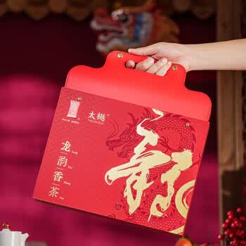 绿雪芽x太樾 龙韵香茶提盒装 白茶茶叶 36g*2