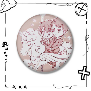 张臣扉焦栖吧唧胸章 来图定制 迪奥先生1 布纹膜