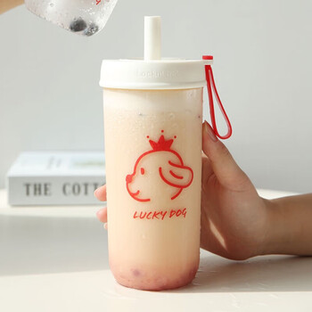 乐扣乐扣(LOCK&LOCK)夏天塑料水杯奶茶杯Tritan带吸管户外便携提手男女杯子700mL红色 乐扣乐扣(LOCK&LOCK)夏天塑料水杯奶茶杯Tritan带吸管户外便携提手男女杯子700mL红色