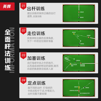 英辉（INVUI）台球子进阶训练母球中式黑8花式9球大号球57mm 单个装