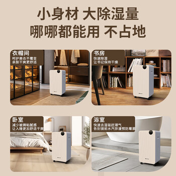 先锋（SINGFUN）除湿机/抽湿机家用14升/天20-40㎡ 衣帽间烘干衣机书房吸湿器APP负离子除湿净化一体机CFS12B-25AZ