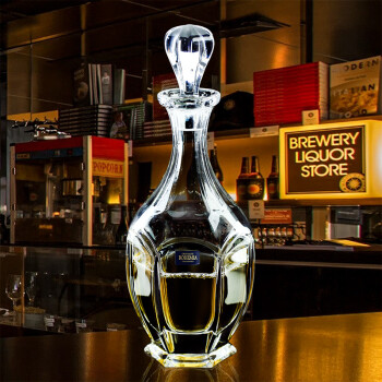 高斯（Glass）捷克水晶玻璃酒瓶威士忌酒瓶红酒分酒器泡酒瓶进口酒樽礼物 古典款 625ml 625ml