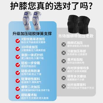 李宁护膝运动羽毛球跑步篮球男女专业款膝盖半月板护具髌骨绷带加压