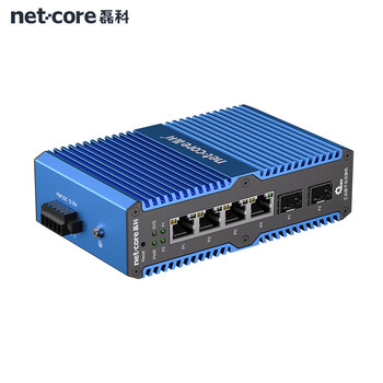 磊科（netcore）IS206G2-WMC工业交换机2个光口+4个千兆电口 光纤交换机 环网WEB管理型 VLAN划分 导轨式