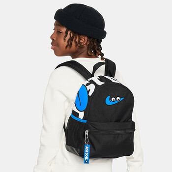 耐克（NIKE）儿童双肩包 玲珑小巧旅行包书包休闲包FZ7259-010 黑蓝