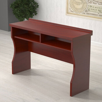 麦森会议桌 办公培训演讲台木质长条桌椅组合桌 1.2米双人位可定制