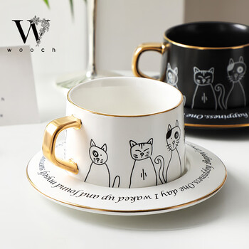 物取(WOOCH)高颜值可爱猫咪咖啡杯碟礼盒套装新家礼物新婚伴手礼情侣杯子送人 物取(WOOCH)高颜值可爱猫咪咖啡杯碟礼盒套装新家礼物新婚伴手礼情侣杯子送人