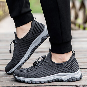 康皇父母夏款中老年人运动鞋男款软底走路鞋爸爸老伴跑步鞋散步鞋透气