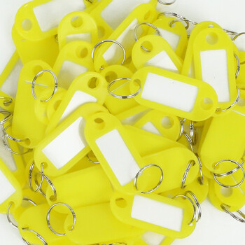 得印钥匙牌标签牌钥匙管理单面塑料钥匙牌3227汽车钥匙牌钥匙圈办公用品黄色50个/盒 得印钥匙牌标签牌钥匙管理单面塑料钥匙牌3227汽车钥匙牌钥匙圈办公用品黄色50个/盒