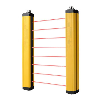 cisn 通用型安全光栅传感器红外线对射光幕冲床保护器 pnp接线  间距