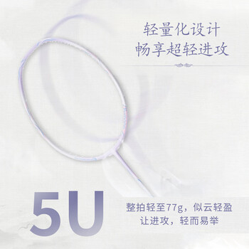 薰风龙年限定2024年烛龙凤舞羽毛球拍全碳素礼盒套装烛龙金/暗红 空拍
