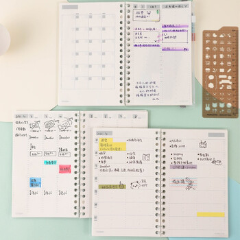 国誉(KOKUYO)B6手账笔记本子Campus MO活页手帐本配件·替芯内页 20张月计划方格 WCN-CDTAR04