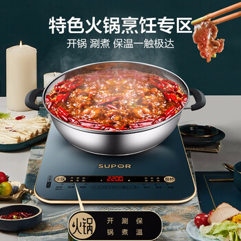 苏泊尔(SUPOR)ZMD安心系列 电磁炉 一键匀猛火 193mm线圈盘 炫彩面板 四角C型圆弧防磕 电磁炉 C22-IH99 苏泊尔(SUPOR)ZMD安心系列 电磁炉 一键匀猛火 193mm线圈盘 炫彩面板 四角C型圆弧防磕 电磁炉 C22-IH99