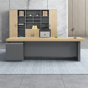 汉宏老板桌办公桌简约现代经理桌主管桌组合办公家具总裁桌大班台