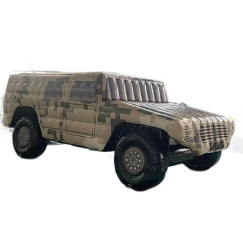 铁三角 猛士车 演习训练模拟仿伪充气模型猛士车假目标 牛津布材质 持续性充气式假目标 5.1x2.35x1.86m