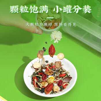 同仁堂（TRT）胖大海罗汉果茶金银花化橘红枇杷菊花清润咽喉吸烟肺咳嗽24小罐