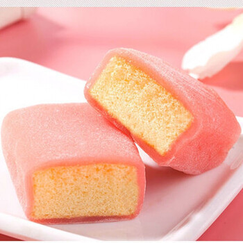 网红日式冰皮蛋糕麻糬早餐酸奶芒果草莓蛋糕点心茶点休闲零食品草莓味