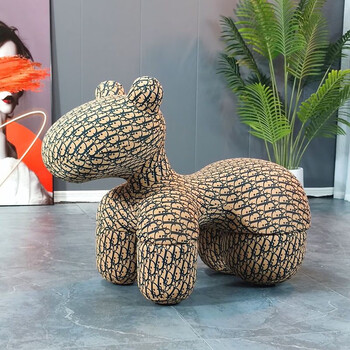 煜铭居网红小马椅子创意椅子客厅定型棉动物凳子个性坐凳用卡通座椅