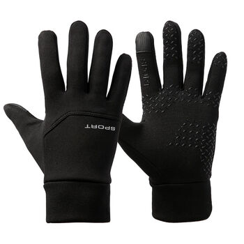 炫世柠檬手套男可玩手机的手套冬季男防寒女士触感职业骑行指纹皮手套