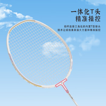 匹克羽毛球拍全碳素耐打成人学生套装训练比赛拍几何 粉色