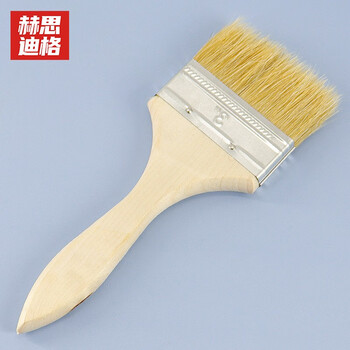 赫思迪格 hsjz-165 油漆刷 毛刷 加厚木柄长软毛刷 乳胶漆内墙面漆