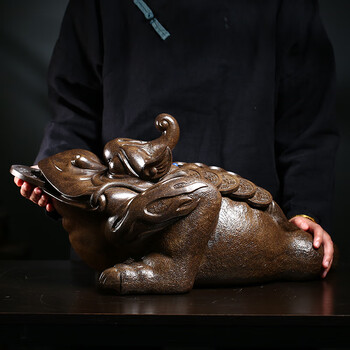 三足紫砂金蟾价格报价行情- 京东