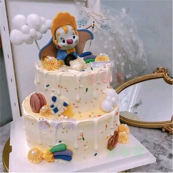 网红小飞象生日蛋糕同城配送创意可爱大象丹波小象蛋糕送儿童全国北京