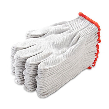 雅恪尚 劳保手套 加密棉麻棉线耐磨工作手套 劳动建筑工地干活手套 浸