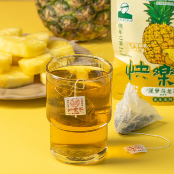 乐乐茶LELECHA 菠萝乌龙茶 花果袋泡茶可冷热泡花草茶热饮养生茶3g*7包