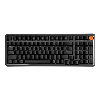 联想（Lenovo）MK9机械键盘有线红轴键盘游戏键盘 GASKET结构98配列单光 音量旋钮键线分离 家用游戏键盘 曜石黑