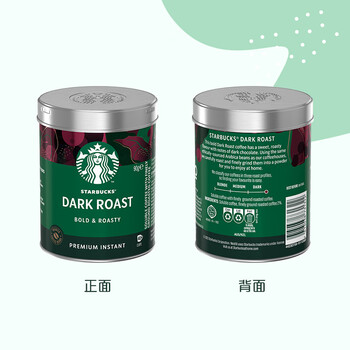 星巴克(Starbucks)0糖低脂精品速溶黑咖啡深烘90g 100%阿拉比卡豆即冲美式 星巴克(Starbucks)0糖低脂精品速溶黑咖啡深烘90g 100%阿拉比卡豆即冲美式